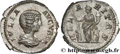 Roman coins JULIA DOMNA Type : Denier  Date : 208  Mint name / Town : Rome  Metal : silver  Millesimal fineness : 550  ‰ Diameter : 18,5  mm Orientation dies : 6  h. Weight : 3,35  g. Officine : 6e  O