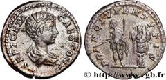 Roman coins GETA Type : Denier  Date : 200  Mint name / Town : Rome  Metal : silver  Millesimal fineness : 650  ‰ Diameter : 18,5  mm Orientation dies : 12  h. Weight : 3,67  g. Rarity : R1  Officine 