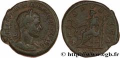 Roman coins MACRINUS Type : As  Date : juin - juillet  Date : 217  Mint name / Town : Rome  Metal : copper  Diameter : 26  mm Orientation dies : 12  h. Weight : 14,15  g. Rarity : R2  Officine : 4e  O
