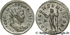 Roman coins DIOCLETIAN Type : Aurelianus  Date : juillet 285 - 1er avril 286  Date : 285-286  Mint name / Town : Lyon  Metal : billon  Millesimal fineness : 50  ‰ Diameter : 22  mm Orientation dies : 