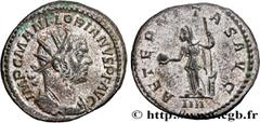 Roman coins FLORIANUS Type : Aurelianus  Date : août  Date : 276  Mint name / Town : Lyon  Metal : billon  Millesimal fineness : 50  ‰ Diameter : 22  mm Orientation dies : 7  h. Weight : 3,58  g. Rari
