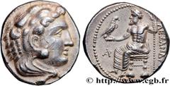 Greek Coins MACEDONIA - MACEDONIAN KINGDOM - ALEXANDER III THE GREAT Type : Tétradrachme  Date : c. 330-323 AC.  Mint name / Town : Byblos, Phénicie  Metal : silver  Diameter : 23,5  mm Orientation di