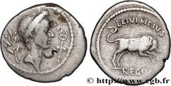 Roman coins JULIUS CAESAR Type : Denier  Date : 42 AC.  Mint name / Town : Rome  Metal : silver  Millesimal fineness : 950  ‰ Diameter : 19  mm Orientation dies : 3  h. Weight : 3,61  g. Rarity : R3  