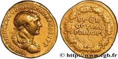 Roman coins TRAJANUS Type : Aureus  Date : 117  Mint name / Town : Rome, Decennalia  Metal : gold  Diameter : 19,5  mm Orientation dies : 7  h. Weight : 7,28  g. Rarity : R1  Obverse legend : IMP TRAI