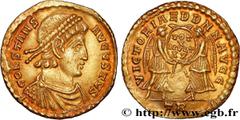 Roman coins CONSTANS Type : Solidus  Date : 345  Mint name / Town : Trèves  Metal : gold  Diameter : 22,5  mm Orientation dies : 6  h. Weight : 4,40  g. Rarity : R2  Obverse legend : CONSTANS - AVGVST