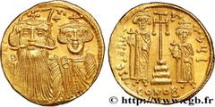 Byzantine coins CONSTANS II, CONSTANTINE IV, HERACLIUS and TIBERIUS Type : Solidus  Date : 661-663  Mint name / Town : Constantinople  Metal : gold  Diameter : 20,5  mm Orientation dies : 7  h. Weight