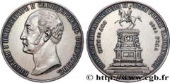 World coins RUSSIA - ALEXANDER II Type : Rouble commémoratif pour le monument de Nicolas Ier  Date : 1859  Mint name / Town : Saint-Pétersbourg  Quantity minted : 50118  Metal : silver  Millesimal fin