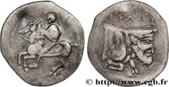 Greek Coins SICILY - GELA Type : Litra  Date : c. 430-425 AC.  Mint name / Town : Géla, Sicile  Metal : silver  Diameter : 13,5  mm Orientation dies : 1  h. Weight : 0,56  g. Rarity : R2  Obverse lege
