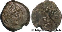 Greek Coins SYRIA - SELEUKID KINGDOM - ALEXANDER II ZEBINA Type : Dichalque  Date : c. 128-123 AC.  Mint name / Town : Syrie, Séleucie et Piérie, Antioche  Metal : copper  Diameter : 23  mm Orientatio