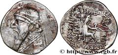Greek Coins PARTHIAN KINGDOM - MITHRADATES II Type : Drachme  Date : c. 109 - 96/95 AC.  Mint name / Town : Rhagae, Parthie  Metal : silver  Diameter : 20  mm Orientation dies : 12  h. Weight : 4,17  