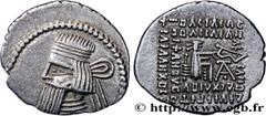 Greek Coins PARTHIAN KINGDOM - ARTABANUS II Type : Drachme  Date : c. 10-38  Mint name / Town : Ecbatane, Médie  Metal : silver  Diameter : 19,5  mm Orientation dies : 12  h. Weight : 3,78  g. Rarity 