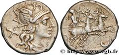 Roman coins ROMAN REPUBLIC - ANONYMOUS Type : Denier  Date : 143 AC.  Mint name / Town : Rome  Metal : silver  Millesimal fineness : 950  ‰ Diameter : 17  mm Orientation dies : 12  h. Weight : 3,38  g