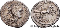 Roman coins LUCILIA Type : Denier  Date : 101 AC.  Mint name / Town : Rome  Metal : silver  Millesimal fineness : 950  ‰ Diameter : 21  mm Orientation dies : 12  h. Weight : 3,93  g. Obverse legend : 