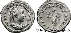 Roman coins GORDIAN III Type : Antoninien  Date : mi  Date : 239  Mint name / Town : Rome  Metal : billon  Millesimal fineness : 450  ‰ Diameter : 22,5  mm Orientation dies : 6  h. Weight : 4,53  g. O