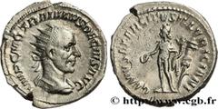Roman coins TRAJAN DECIUS Type : Antoninien  Date : 250  Mint name / Town : Rome  Metal : billon  Millesimal fineness : 400  ‰ Diameter : 21  mm Orientation dies : 6  h. Weight : 4,70  g. Officine : 2