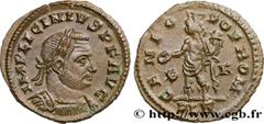 Roman coins LICINIUS I Type : Follis ou nummus  Date : 313-314  Mint name / Town : Londres  Metal : copper  Diameter : 21,5  mm Orientation dies : 6  h. Weight : 2,88  g. Obverse legend : IMP LICINIVS