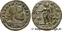Roman coins LICINIUS I Type : Follis ou nummus  Date : 315  Mint name / Town : Lyon  Metal : copper  Diameter : 20,5  mm Orientation dies : 12  h. Weight : 2,83  g. Rarity : R2  Obverse legend : IMP L