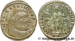 Roman coins LICINIUS I Type : Follis ou nummus  Date : 313  Mint name / Town : Siscia  Metal : copper  Diameter : 22  mm Orientation dies : 6  h. Weight : 3,07  g. Rarity : R1  Officine : 1re  Obverse
