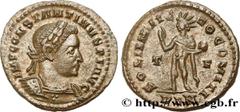 Roman coins CONSTANTINE I THE GREAT Type : Follis ou nummus  Date : 310  Mint name / Town : Londres  Metal : copper  Diameter : 23  mm Orientation dies : 6  h. Weight : 4,94  g. Rarity : R1  Obverse l