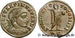 Roman coins CONSTANTINE I THE GREAT Type : Follis ou nummus  Date : 313  Mint name / Town : Ticinum  Metal : billon  Diameter : 21,5  mm Orientation dies : 6  h. Weight : 4,24  g. Rarity : R1  Officin
