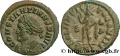 Roman coins CONSTANTINE I THE GREAT Type : Follis ou nummus  Date : 314-315  Mint name / Town : Londres  Metal : copper  Diameter : 20  mm Orientation dies : 6  h. Weight : 3,07  g. Rarity : R2  Obver