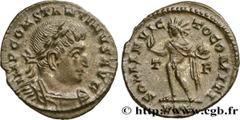 Roman coins CONSTANTINE I THE GREAT Type : Follis ou nummus  Date : 313-315  Mint name / Town : Trèves  Metal : copper  Diameter : 20,5  mm Orientation dies : 6  h. Weight : 3,00  g. Rarity : R2  Obve