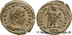 Roman coins CONSTANTINE I THE GREAT Type : Follis ou nummus  Date : 316  Mint name / Town : Trèves  Metal : copper  Diameter : 22  mm Orientation dies : 6  h. Weight : 3,18  g. Rarity : R2  Officine :