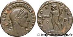 Roman coins CONSTANTINE I THE GREAT Type : Follis ou nummus  Date : 314-315  Mint name / Town : Arles  Metal : copper  Diameter : 20  mm Orientation dies : 12  h. Weight : 3,35  g. Rarity : R2  Offici
