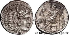 Greek Coins MACEDONIA - MACEDONIAN KINGDOM - ALEXANDER III THE GREAT Type : Drachme  Date : c. 325-323 AC.  Mint name / Town : Milet, Ionie  Metal : silver  Diameter : 17,5  mm Orientation dies : 12  