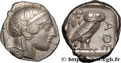 Greek Coins ATTICA - ATHENS Type : Tétradrachme  Date : c. 430 AC.  Mint name / Town : Athènes  Metal : silver  Diameter : 24,5  mm Orientation dies : 7  h. Weight : 17,21  g. Obverse legend : Anépigr