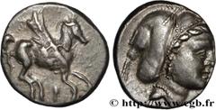 Greek Coins CORINTHIA - CORINTH Type : Drachme   Date : c. 345-307 AC.  Mint name / Town : Corinthe, Corinthie  Metal : silver  Diameter : 13,5  mm Orientation dies : 3  h. Weight : 2,50  g. Rarity : 
