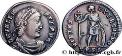 Roman coins VALENS Type : Miliarense léger  Date : 375-378  Mint name / Town : Trêves  Metal : silver  Diameter : 22,5  mm Orientation dies : 1  h. Weight : 4,32  g. Rarity : R2  Obverse legend : D N 