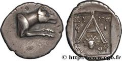 Greek Coins ARGOLIS - ARGOS Type : Hémidrachme ou triobole  Date : c. 85-50 AC.  Mint name / Town : Argos, monétaire Xénophilos  Metal : silver  Diameter : 16,5  mm Orientation dies : 10  h. Weight : 