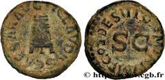 Roman coins CLAUDIUS Type : Quadrans  Date : 42  Mint name / Town : Rome  Metal : copper  Diameter : 17,5  mm Orientation dies : 6  h. Weight : 4,58  g. Obverse legend : TI CLAVDIVS CAESAR AVG  Obvers