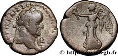 Provincial Coins VESPASIAN Type : Tétradrachme  Date : an 1  Mint name / Town : Alexandrie, Égypte  Metal : billon  Diameter : 24,5  mm Orientation dies : 12  h. Weight : 12,32  g. Obverse description
