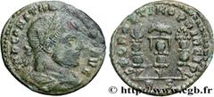 Roman coins CONSTANTINE I THE GREAT Type : Follis ou nummus  Date : 312-313  Mint name / Town : Rome  Metal : copper  Diameter : 21,5  mm Orientation dies : 1  h. Weight : 3,57  g. Rarity : R1  Offici