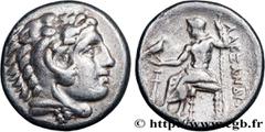 Greek Coins MACEDONIA - MACEDONIAN KINGDOM - ALEXANDER III THE GREAT Type : Drachme  Date : c. 328-323 AC.  Mint name / Town : Lampsaque, Mysie  Metal : silver  Diameter : 15,5  mm Orientation dies : 
