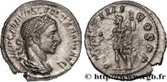Roman coins SEVERUS ALEXANDER Type : Denier  Date : 225  Mint name / Town : Rome  Metal : silver  Millesimal fineness : 500  ‰ Diameter : 19  mm Orientation dies : 12  h. Weight : 2,77  g. Officine : 