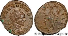 Roman coins CLAUDIUS II GOTHICUS Type : Antoninien  Date : janvier - automne  Mint name / Town : Milan  Metal : billon  Millesimal fineness : 30  ‰ Diameter : 21,5  mm Orientation dies : 11  h. Weight