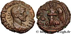 Provincial Coins DIOCLETIAN Type : Tétradrachme  Date : an 1  Mint name / Town : Alexandrie, Égypte  Metal : copper  Diameter : 17  mm Orientation dies : 12  h. Weight : 6,45  g. Obverse description :