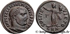 Roman coins LICINIUS I Type : Follis ou nummus  Date : 312  Mint name / Town : Antioche  Metal : copper  Diameter : 21,5  mm Orientation dies : 6  h. Weight : 4,68  g. Rarity : R1  Officine : 5e  Obve