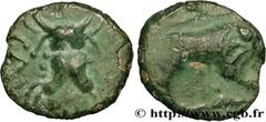Celtic coins GALLIA BELGICA - ATREBATES (Area of Arras) Type : Bronze CAITIO/AMANDI  Date : c. 50-40 AC.  Mint name / Town : Arras (62)  Metal : bronze  Diameter : 13,5  mm Orientation dies : 11  h. W