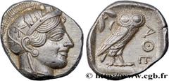 Greek Coins ATTICA - ATHENS Type : Tétradrachme  Date : c. 430 AC.  Mint name / Town : Athènes  Metal : silver  Diameter : 25  mm Orientation dies : 6  h. Weight : 17,24  g. Obverse legend : Anépigrap