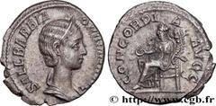 Roman coins ORBIANA Type : Denier  Date : 225  Mint name / Town : Rome  Metal : silver  Millesimal fineness : 500  ‰ Diameter : 18,5  mm Orientation dies : 1  h. Weight : 3,00  g. Rarity : R2  Obverse