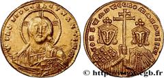 Byzantine coins CONSTANTINE VII PORPHYROGENITUS Type : Solidus  Date : 945-959  Mint name / Town : Constantinople  Metal : gold  Diameter : 19  mm Orientation dies : 6  h. Weight : 4,48  g. Rarity : R