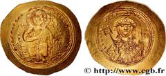 Byzantine coins CONSTANTINE IX MONOMACHOS Type : Histamenon nomisma  Date : c. 1050  Mint name / Town : Constantinople  Metal : gold  Diameter : 25,5  mm Orientation dies : 5  h. Weight : 4,41  g. Rar