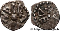 Merovingian Coinage POITIERS - PECTAVIS - CIVITAS PECTAVORUM Type : Denier  Date : Début VIIIe siècle  Date : s.m.  Mint name / Town : Poitiers (86)  Metal : silver  Diameter : 12,5  mm Orientation di