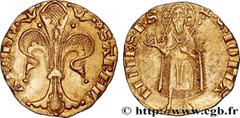 Feudal coins PROVENCE - ARCHDIOCESE OF ARLES - ETIENNE II DE LA GARDE Type : Florin d'or  Date : c. 1340-1370  Date : n.d.  Mint name / Town : Arles  Metal : gold  Diameter : 19  mm Orientation dies :