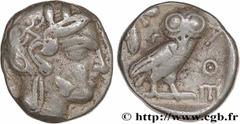 Greek Coins ATTICA - ATHENS Type : Tétradrachme  Date : c. 430 AC.  Mint name / Town : Athènes  Metal : silver  Diameter : 23  mm Orientation dies : 9  h. Weight : 16,84  g. Obverse legend : Anépigrap