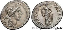 Roman coins ACILIA Type : Denier  Date : 49 AC.  Mint name / Town : Grèce ou Illyrie  Metal : silver  Millesimal fineness : 950  ‰ Diameter : 19  mm Orientation dies : 3  h. Weight : 3,65  g. Rarity :